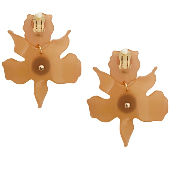 LELE SADOUGHI • Honey Peach Crystal Lily Earrings - Picture 4 of 4